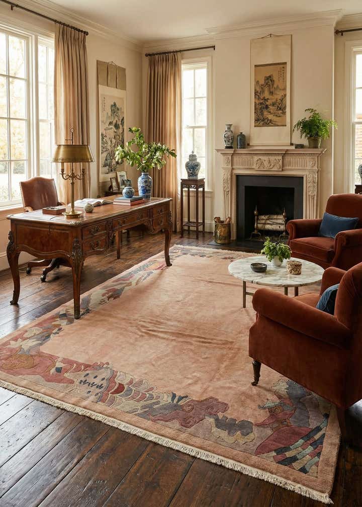 8' 6 x 11' 10 Hand Knotted Nepal Wool Rug