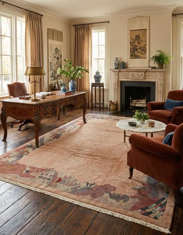 8' 6 x 11' 10 Hand Knotted Nepal Wool Rug