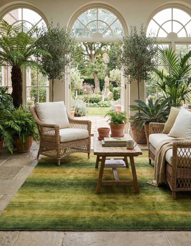 Detail image of 7' 1 x 9' 9 Amaleh Wool Rug