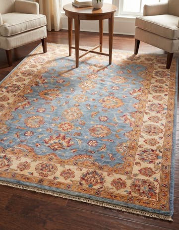 5' 1 x 6' 11 Hand Knotted Ziegler Rug
