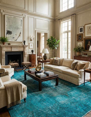 9' 6 x 12' 4 Vintage Royal Wool Rug