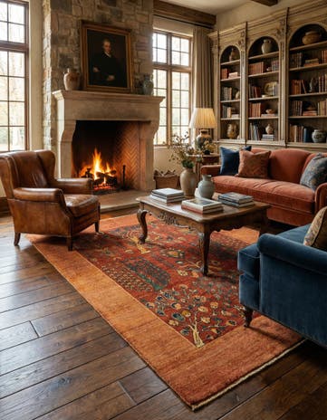 5' x 7' Luribaft Wool Rug