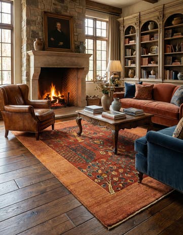 5' x 7' Luribaft Wool Rug