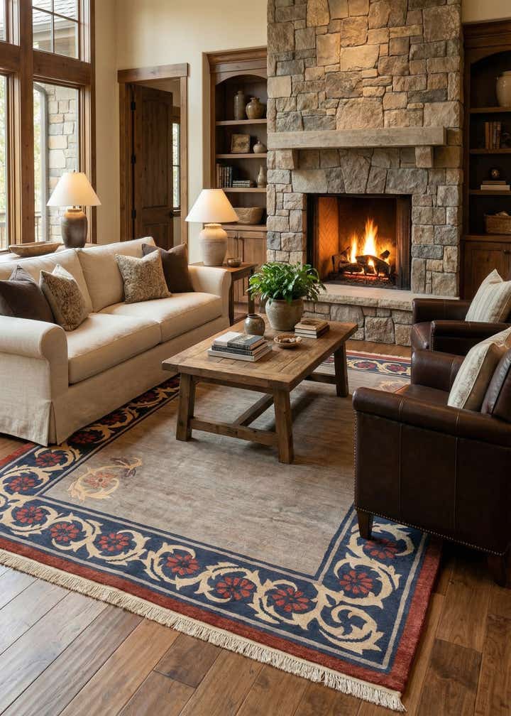 8' x 10' 1 Hand Knotted Tibet Wool Rug