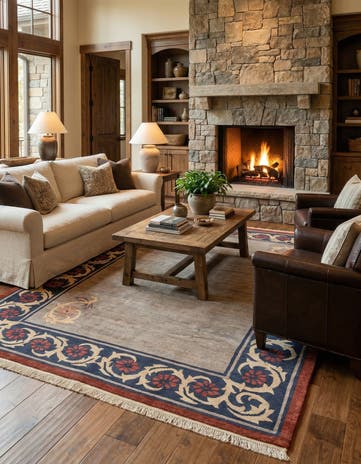 8' x 10' 1 Hand Knotted Tibet Wool Rug
