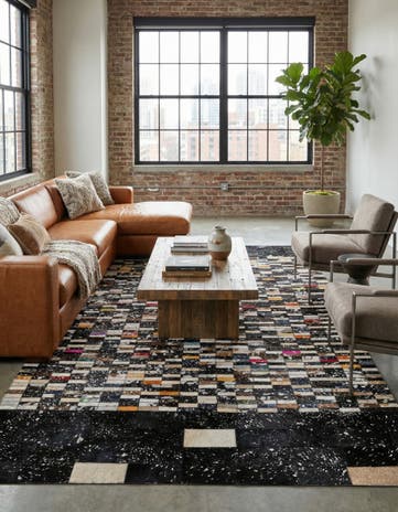 5' x 7' 11 Cowhide - Patchwork Rug
