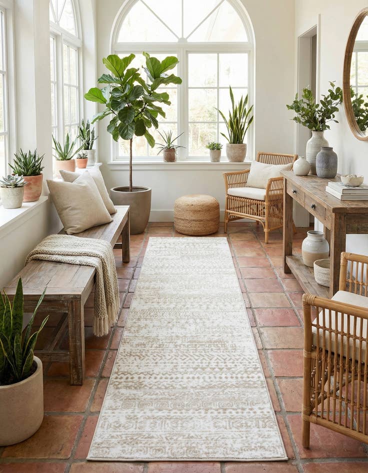 Detail image of 2' 6 x 10' Hermitage Runner Rug