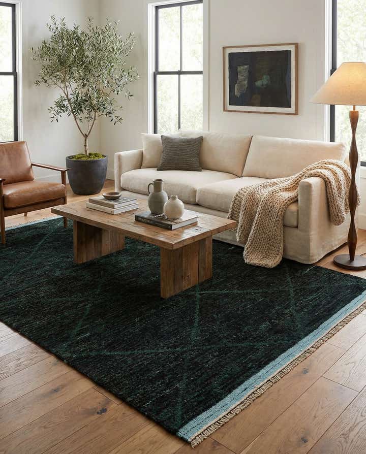 5' x 8' 4 Hand Knotted Moroccan Wool Rug