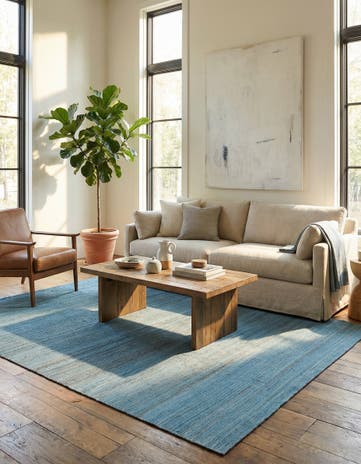6' 4 x 9' 7 Hand Woven Kilim Modern Wool Rug