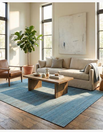 6' 4 x 9' 7 Hand Woven Kilim Modern Wool Rug