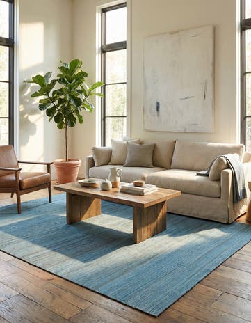 6' 4 x 9' 7 Hand Woven Kilim Modern Wool Rug