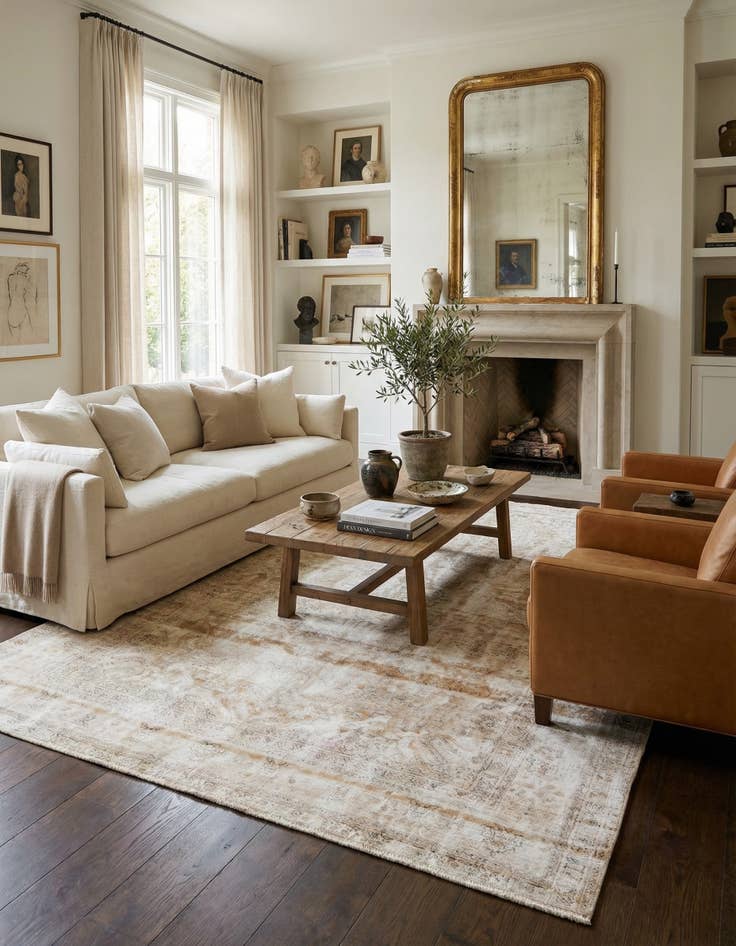 Detail image of 8' 2 x 11' 2  Hand Knotted Ultra Vintage Persian Wool Rug