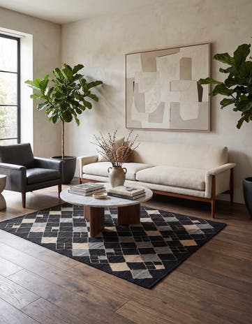 5' x 6' Hand Woven Kilim Modern Wool Rug