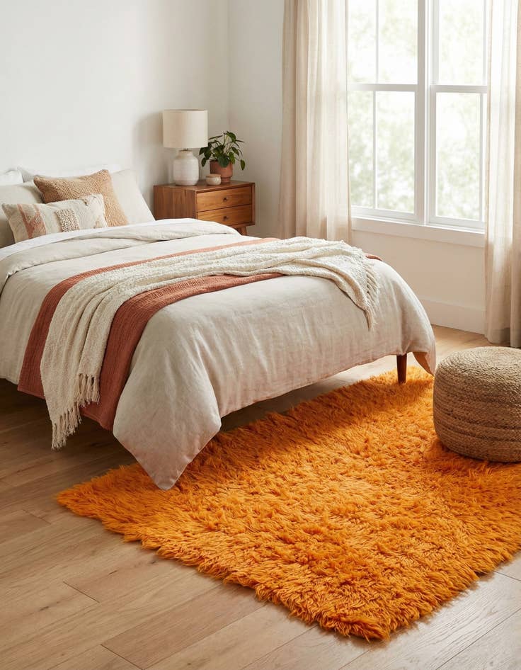 Detail image of 3' 3 x 6' 8  Hand Knotted Moroccan Wool Runner Rug