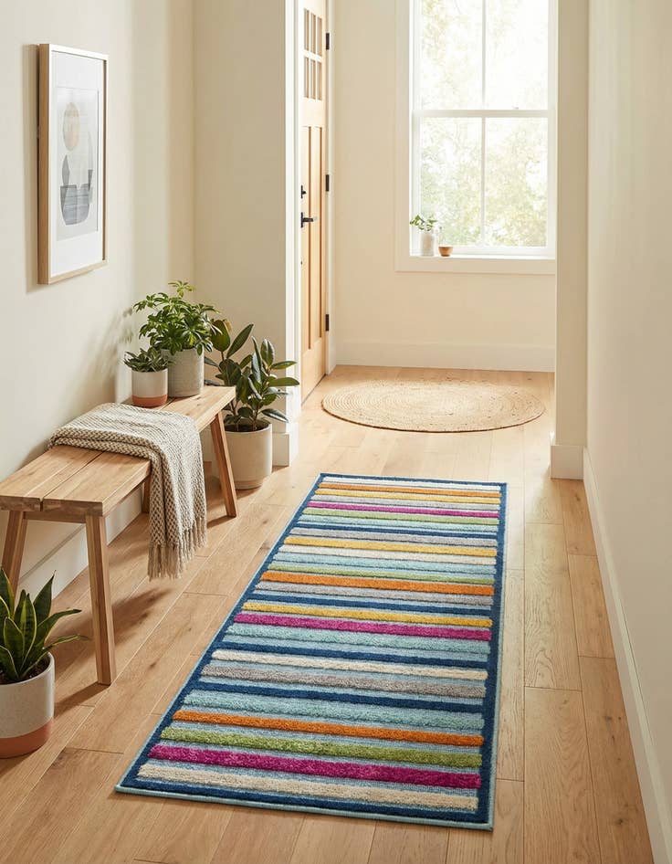 Detail image of  2' x 6'  Washable Aruba Indoor / Outdoor Runner Rug