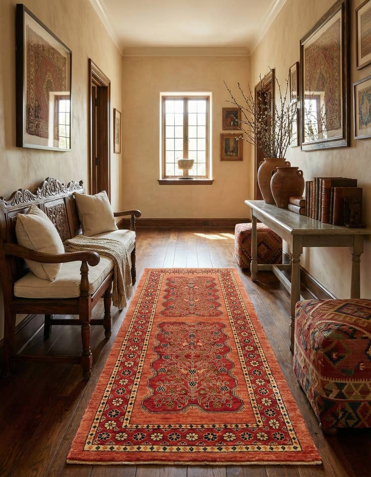 Detail image of 2' 10 x 6' 11 Kashkuli Runner Rug