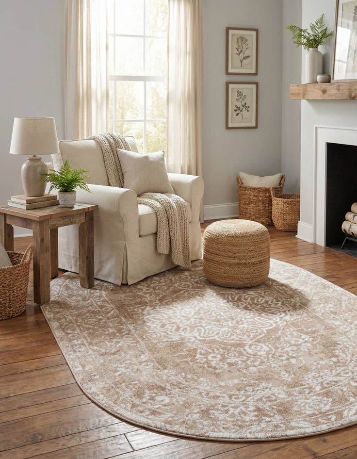 Detail image of 5' x 8' Oxford Oval Rug