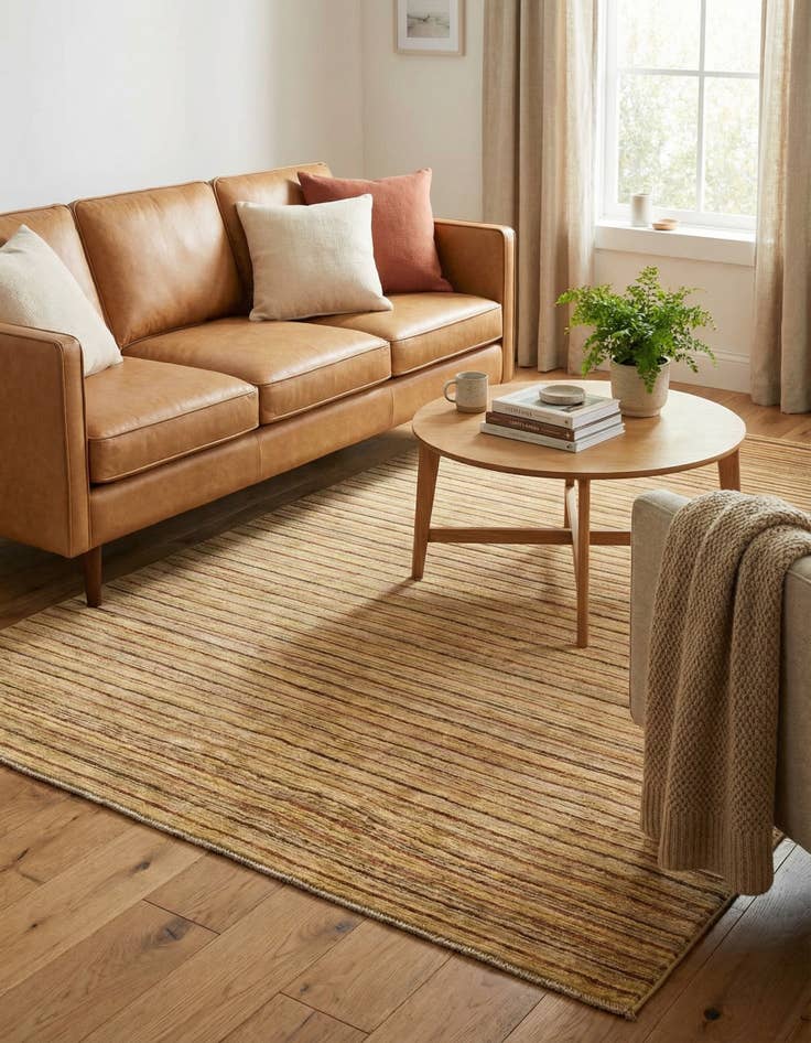 Detail image of 4' 9 x 6' 6  Hand Knotted Modern Ziegler Oriental Rug