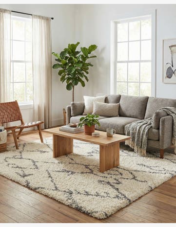 8' x 8' Infinity Shag Square Rug