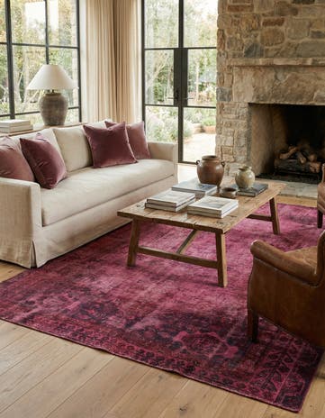 7' x 9' 2 Hand Knotted Ultra Vintage Persian Wool Rug