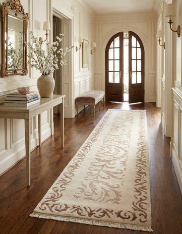 2' 7 x 13' 3 Hand Knotted Darya Wool Runner Rug