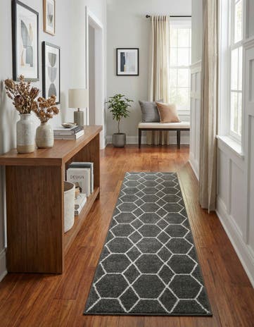 2' x 9' Lattice Frieze Runner Rug