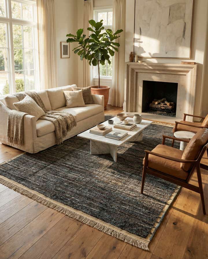 8' 1 x 10' 8 Hand Knotted Moroccan Wool Rug