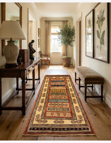 2' 6 x 6' 3 Luribaft Wool Runner Rug