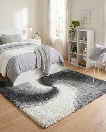  4' x 4' Soft Touch Shag Square Rug