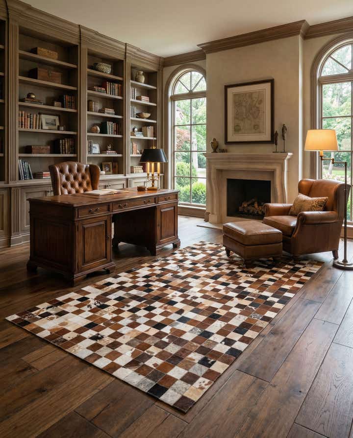 5' 2 x 8' Cowhide Rug