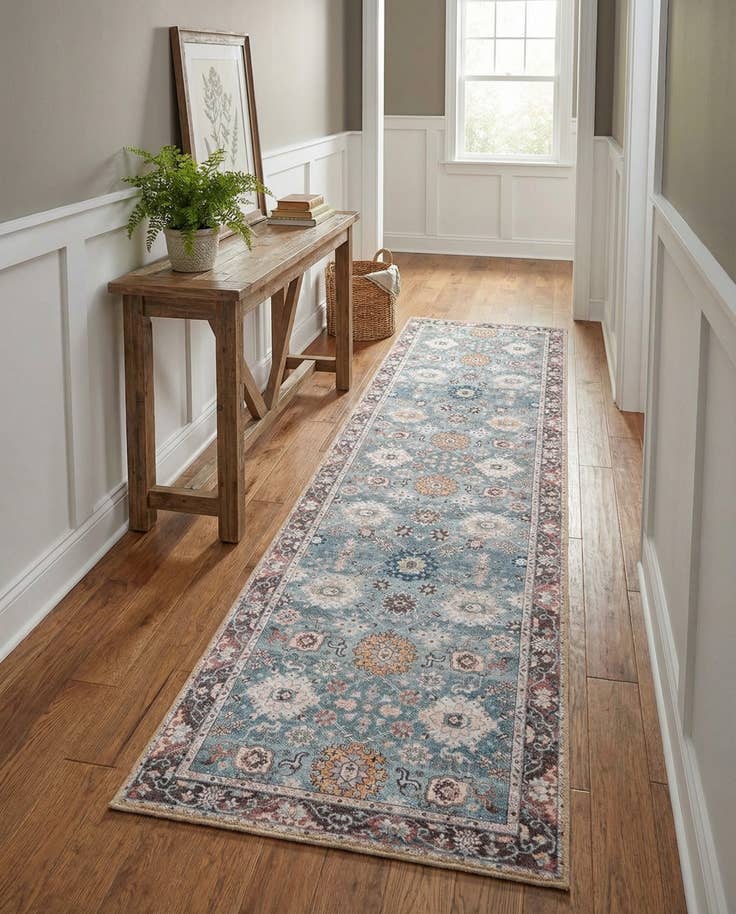 Detail image of 2' 7 x 10' Washable Timeless Runner Rug