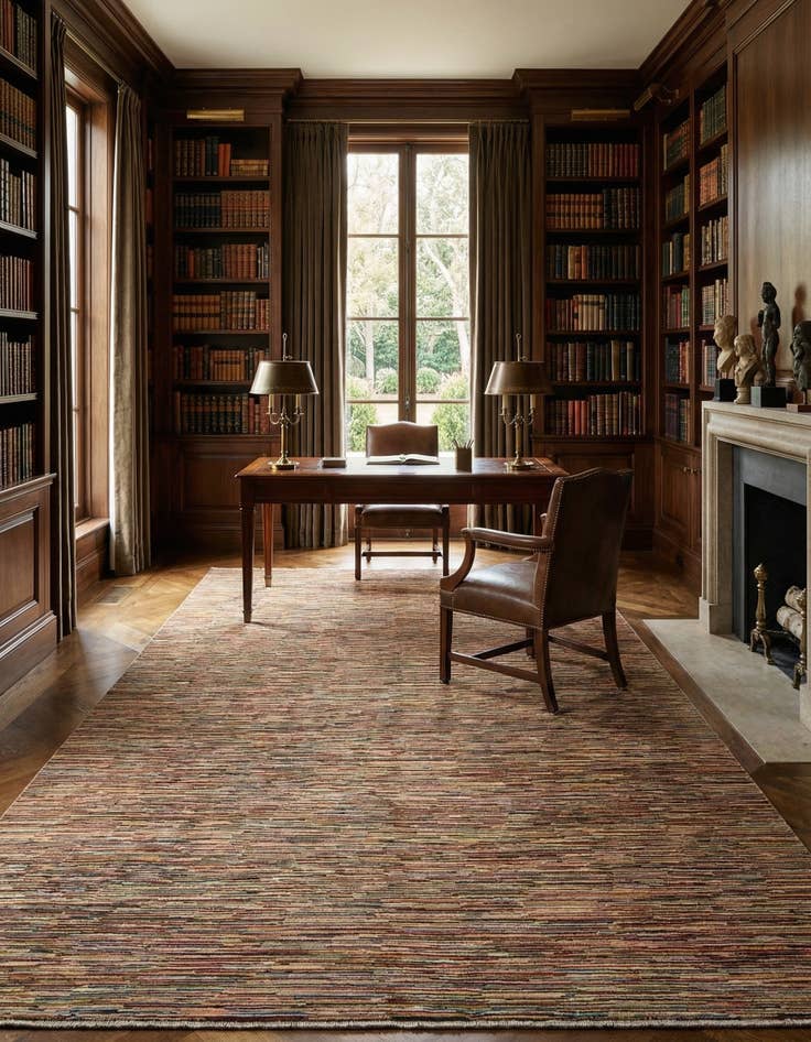 Detail image of  9' 10 x 12' 8  Hand Knotted Modern Ziegler Wool Rug