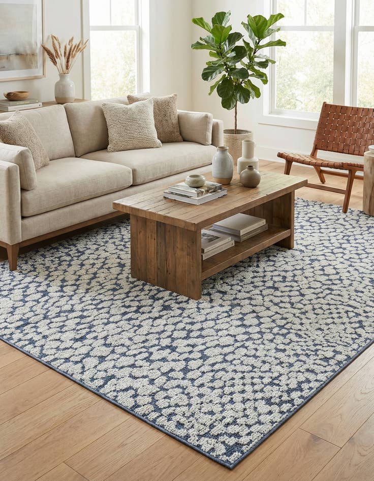 Detail image of 6' 1 x 9'  Washable Safari Indoor / Outdoor Rug