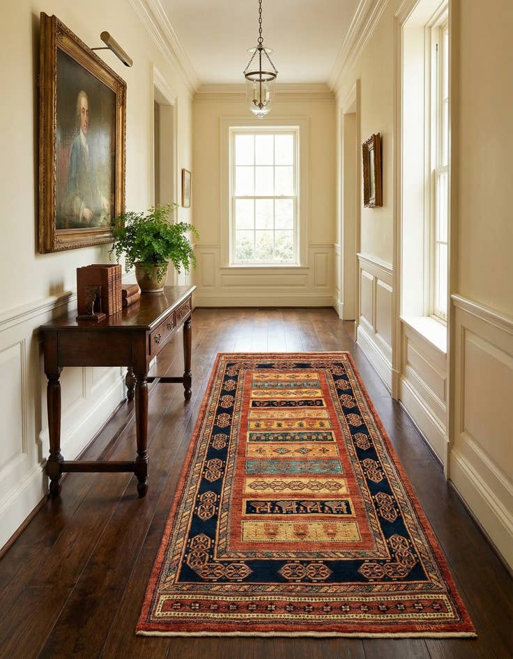 Detail image of 2' 10 x 6' 10 Tabiibaft Wool Runner Rug