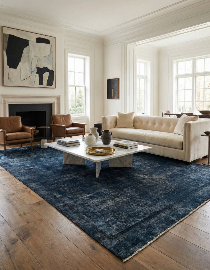 Detail image of 7' 7 x 11' 4  Hand Knotted Ultra Vintage Persian Wool Rug