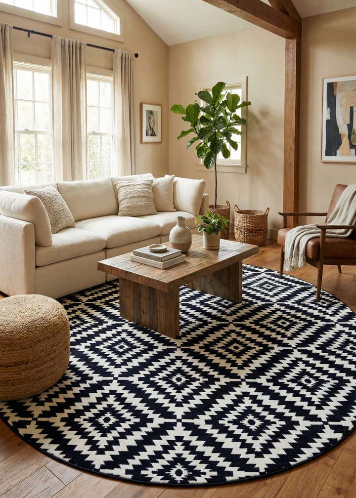 10' x 10' Easy-Clean Sabrina Soto Indoor / Outdoor Round Rug