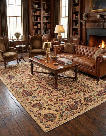 6' 3 x 8' 4 Hand Knotted Ariana Ziegler Oriental Rug