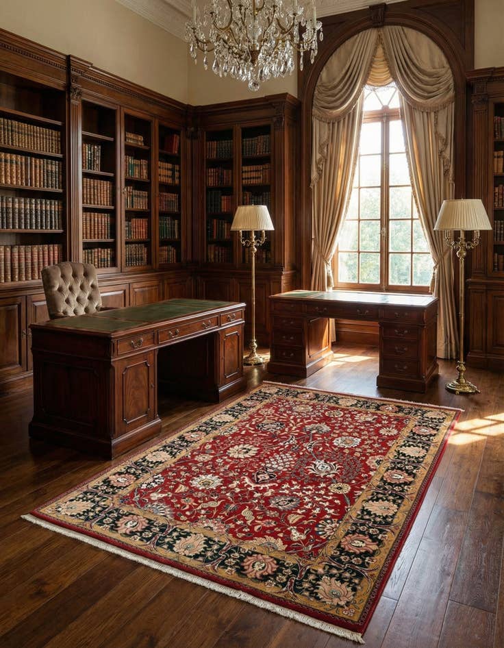 Detail image of 4' 10 x 6' 11 Tabriz Rug