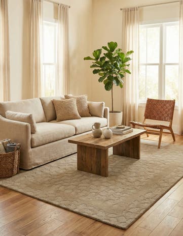 4' 8 x 6' 6 Hand Knotted Nepal Wool Rug