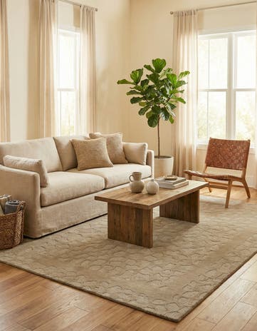 4' 8 x 6' 6 Hand Knotted Nepal Wool Rug