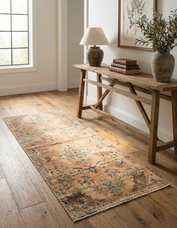 3' x 7' 7 Hand Knotted Ultra Vintage Persian Wool Runner Rug