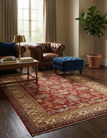 5' 8 x 7' 9 Hand Knotted Kazak Oriental Rug