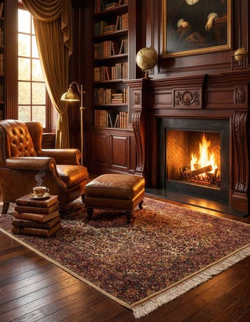 4' 1 x 5' 11 Kashmir Rug