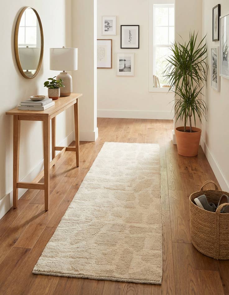 Detail image of 2' 7 x 8' 3  Hand Knotted Moroccan Wool Runner Rug