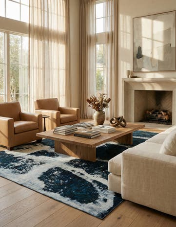 6' 3 x 7' 8 Hand Knotted Ultra Vintage Persian Wool Rug