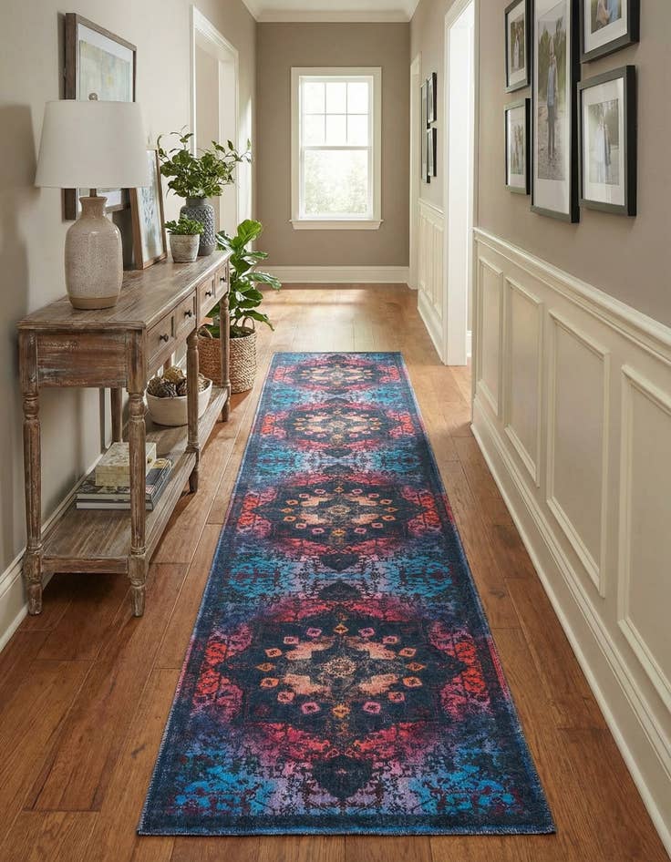 Detail image of 2' x 9' 10  Washable Renaissance Runner Rug