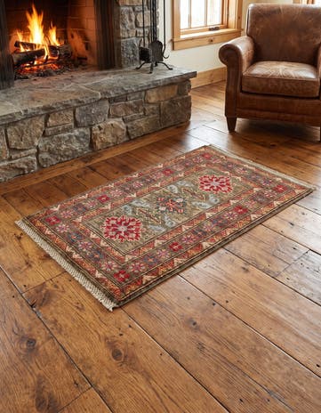 2' 2 x 3' 3 Hand Knotted Kazak Rug