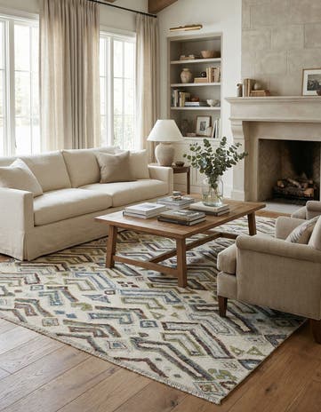 8' 3 x 10' 4 Hand Knotted Darya Wool Rug