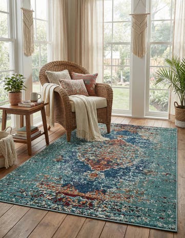 3' 3 x 5' 3 Washable Carnevale Rug