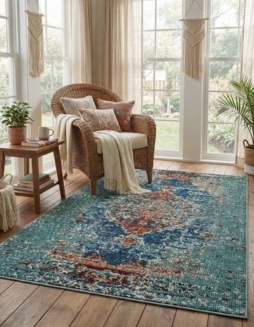 3' 3 x 5' 3 Washable Carnevale Rug